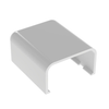 0.91x2x1.6 Surface Raceway LD10 End Cap Fitting ECF10WH-X (Pack of 10)
