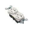 4.08x1.32 Pan Way Duplex Electrical Outlet EDU20IW-X (Pack of 10)