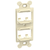 4 Port Mini Com Duplex Adapter Mount ABS Flat CF1064EIY