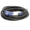 50FT 12/3 SJTW Cold Weather Triple Tap Extension Cord With CGM Black
