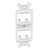 4 Port Mini Com Duplex Adapter Mount ABS Flat CF1064WHY