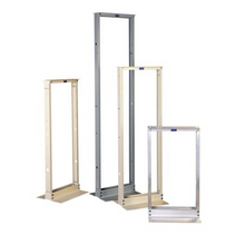 Universal Rack Black 19"EIA 2 Post Rack 7.6'H 48U 2Top Angles UL Listed CPI 48353-705