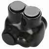 Black Insulated 2 Conductor OffSet Entry Splice