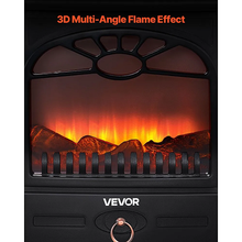 22.8-Inch Freestanding Electric Fireplace Stove Heater, 1500W 5120BTU Portable Fireplace