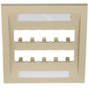 10 Port Mini-Com Executive Series Double Gang Faceplate Mount ABS CFPE10EI-2GY