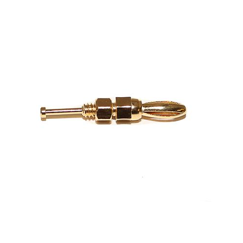 3mm Mini Gold Plated Threaded Banana Plug BUP3276