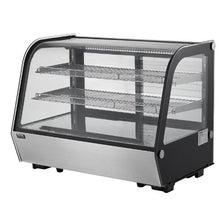 5cft Refrigerated Display Case Commercial Display with LED Lighting TURBO Cooling for Bakery