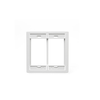Leviton Dual Gang MOS Wallplate White 41290-DMW