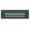 12 Port Opticom LC Fiber Adapter Panel Simplex OM3/OM4 FAP12WAQLCZ