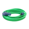 50FT 12/3 SJTW Cold Weather Triple Tap Extension Cord With CGM Green