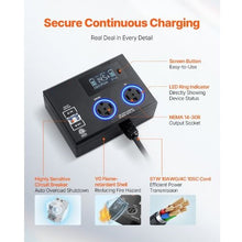 NEMA 14-30P Dual 14-30R Splitter Receptacles for Dryer and EV Charging