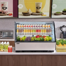 5cft Refrigerated Display Case Commercial Display with LED Lighting TURBO Cooling for Bakery