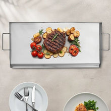 32x16 inch Stainless Steel Griddle Universal Flat Top Rectangular Plate  for Camping Tailgating Party