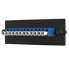 12 Port Opticom LC Fiber Adapter Panel Simplex OS1/OS2 FAP12WBULCZ