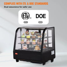 3.5cft Refrigerated Display Case with LED Illumination Rapid Cooling System