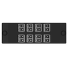 8 Port Opticom Keyed K-Slate LC Fiber Adapter Panel Duplex FAP8WKIGDLCZ