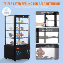 3cft Refrigerated Display Case Countertop Pastry Display Case Commercial Display Refrigerator with LED Lighting for for Bakery