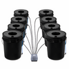 DWC Hydroponic System 5 Gal 8 Buckets Grow Kit for Leafy Vegetables