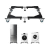 Fridge Stand Mobile Base 1200 lbs Load Capacity Washing Machine Stand with 8 Locking Twin Wheels and 4 Brakes Refrigerator and Dryer