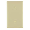 Leviton 1-Gang Blank Wallplate Standard Size Ivory 80719-I