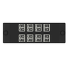 8 Port Opticom Keyed P-White LC Fiber Adapter Panel Duplex FAP8WPWTDLCZ