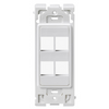 Leviton 4-Port Insert White RE640-WW4