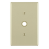 Leviton 1 Gang .406 Inch Cable Wallplate Midway Size Ivory PJ11-I