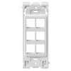 Leviton 6-Port Insert White RE640-WW6