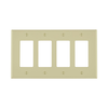 Leviton 4 Gang Decora Wallplate Midway Size Ivory PJ264-I