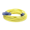 100FT 12/3 SJTW Cold Weather Triple Tap Extension Cord With CGM Yellow
