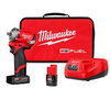 12V Milwaukee M12 FUEL Cordless Compact Impact Brushless Wrench Kit 2554-22