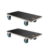 Furniture Dolly 551 lbs Load Capacity Furniture Moving Dollies with 4 TPR Silent Wheels Rectangle Multifunctional Flat Dolly for Piano Furniture