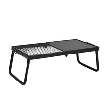 22.4" Folding Campfire Grill Portable Heavy Duty Steel Mesh Grate