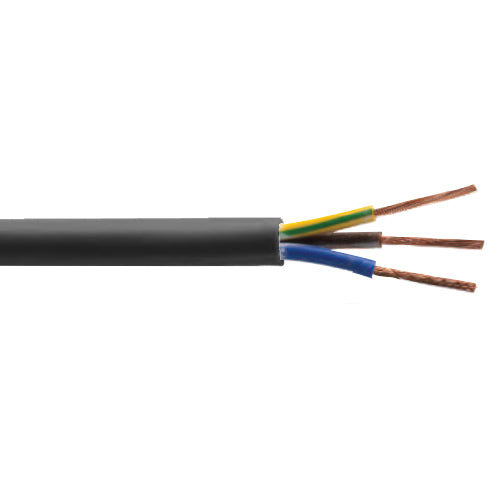 Securi Flex SFX/3183Y 3C 1.5 PVC BLK U 100 Power Cable Flexible Go Sparky