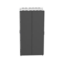 Steel N-Type Cabinet Door Split Dual Hinged Black N8212B