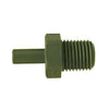 1/2 X 3/4 Hose Barb X MIP Black Polyethylene Elbow 33385B