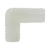 1 White Nylon Hose Barb Union Elbow 33397W