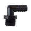1/2 X 3/4 Hose Barb X MIP Polypropylene Elbow 33385P