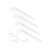 Commercial High Brightness Flush Mount 4 Foot LED Utility Wrap Light, 5500LM Daylight Ceiling Fixture 4 Pack