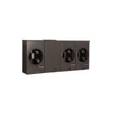 3 Gang 200A 600V Single Phase Four Jaw Meter Socket 1009614CH