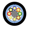8-Element Non-Metallic Dry-Core Rodent-Protected Fiber Optic Outdoor Cable 06934-01