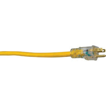 16 AWG 3C 10AMP SJTW Yellow Lighted Single End Extension Cord 100FT