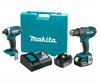 18V Makita 4.0Ah Li-Ion Cordless Hammer Drill/Impact Driver Kit XT261M