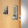 Stainless Steel Tubular Latch Light Duty With Key Override Dual Back Plates CL250SS