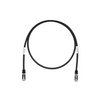 3' Belden CAF1100003 24 AWG 4 Pair Solid Bare Copper Category 6A Black 10GX Patch Cord