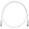 4' Belden CA21109004 24 AWG 4 Pair Solid Bare Copper Category 6 White 10GX Patch Cord