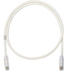 10' Belden CA21109010 24 AWG 4 Pair Solid Bare Copper Category 6A White 10GX Patch Cord