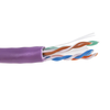 1000' 23 AWG 4 Pair GenSpeed6 Cat6 Copper CMP Cable F/UTP Purple (2 Packs)