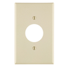 Leviton 1 Gang Single 1.406 Hole Outlet Wallplate Midway Size Light Almond PJ7-T