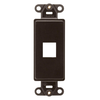 Leviton 1 Port Quickport Decora Insert Brown 41641-B
